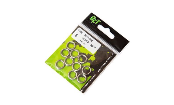 Bild på BFT Stainless Splitrings - 10 pack 8 mm/Size 6