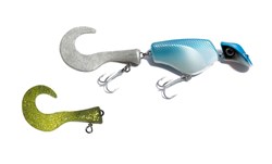 Picture of Headbanger Tail Blue/Silver Floating & Chartreuse Extra Tail