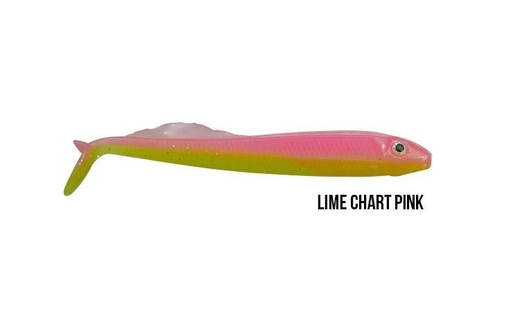 Picture of V²iB Softbait 12,5 cm - Lime Chart Pink 4-pack