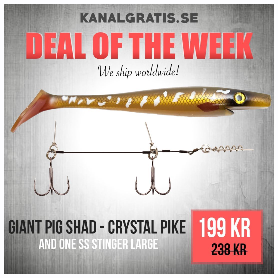 Picture of Giant Pig Shad - Crystal Pike Bundle