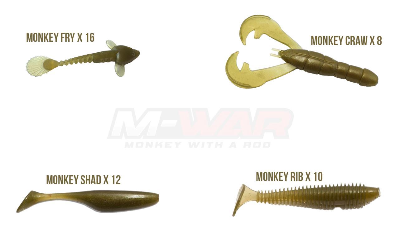 Picture of M-WAR Monkey Perch jigs - Forest Gold