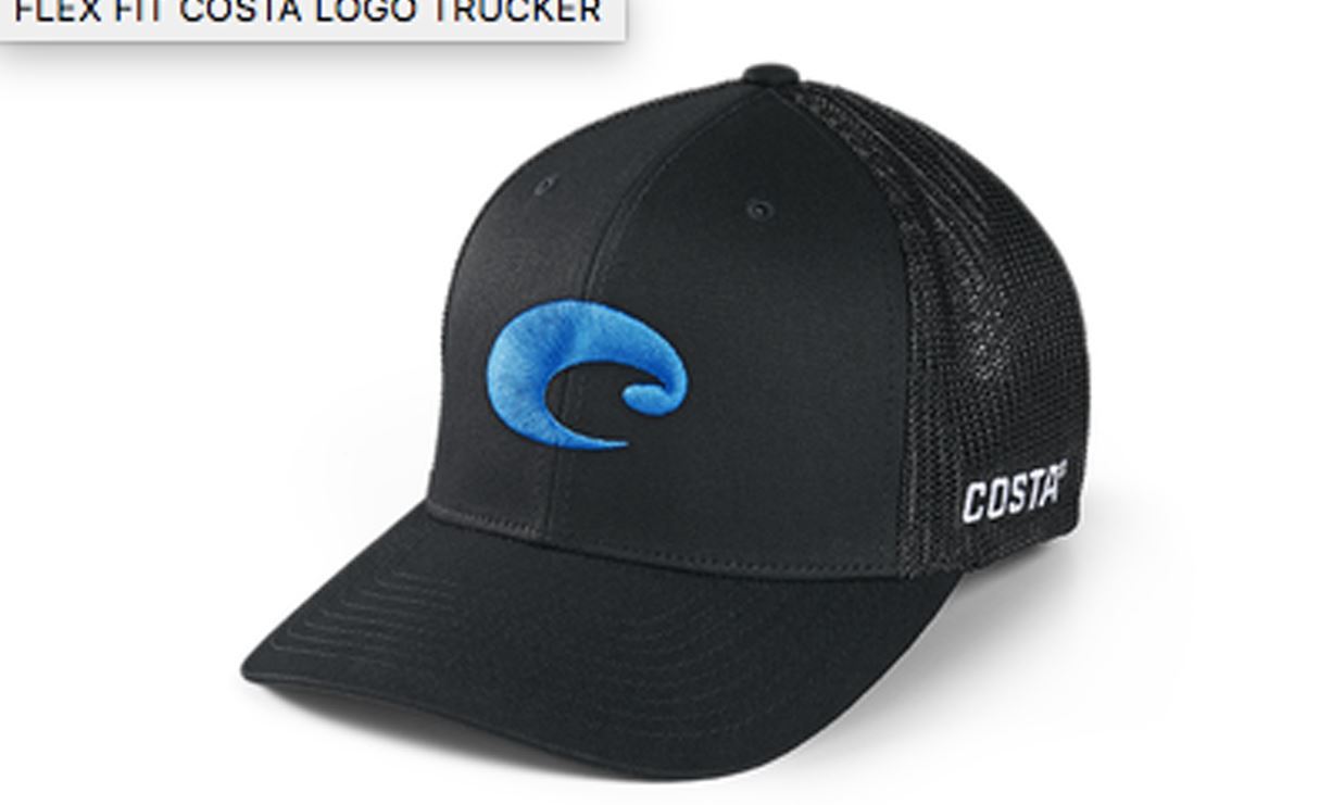 Picture of COSTA FLEX FIT LOGO TRUCKER HAT BLACK