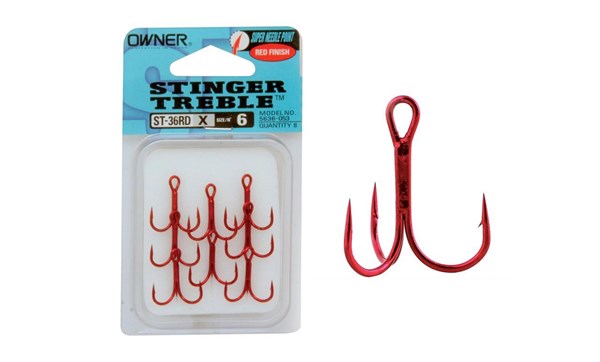 Picture of Owner Treble Hook Red (ST-36RD)