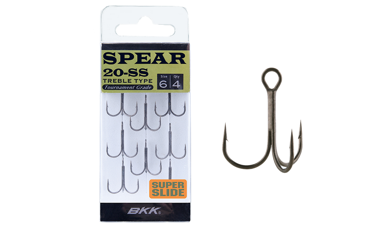 Picture of BKK Spear-20 SS Treble Hook #4  8-pack