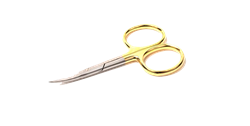 Picture of High Grade Scissor Curved 4" Gold