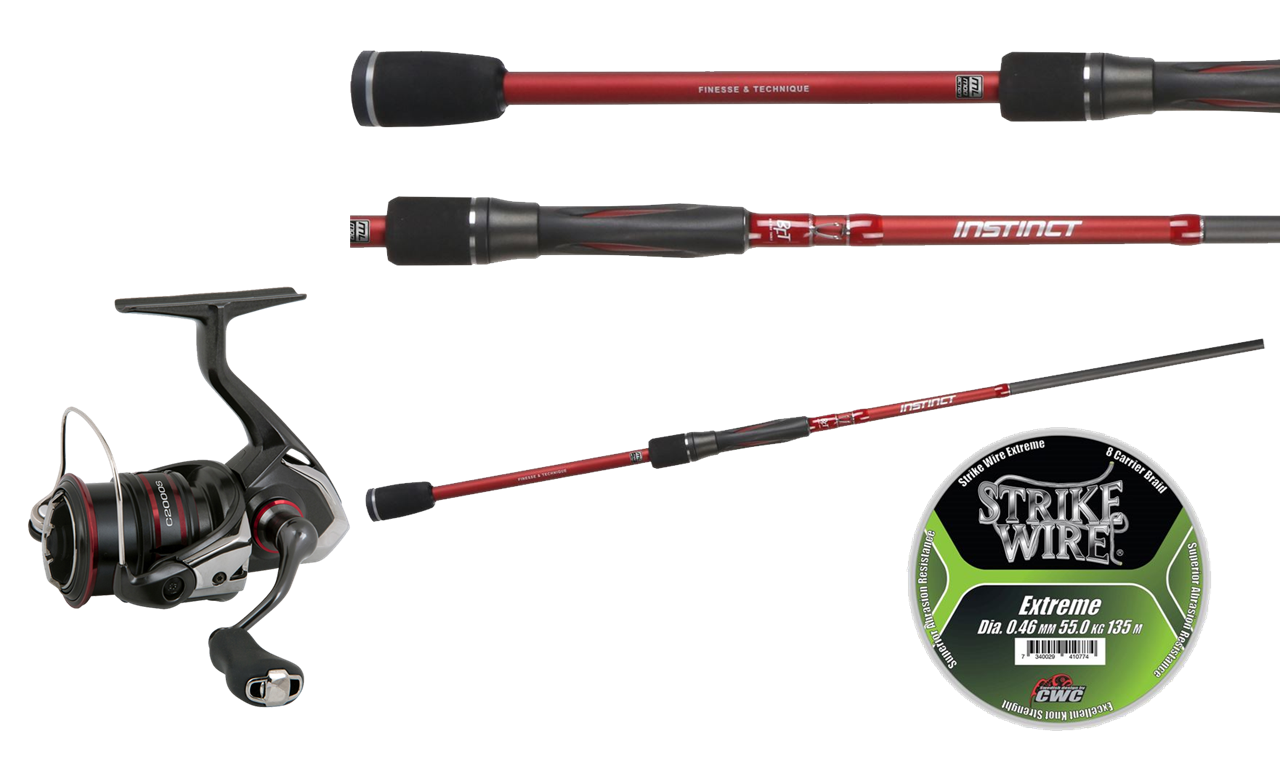 Picture of Abborre fiskeset haspel Finesse 3-18gr