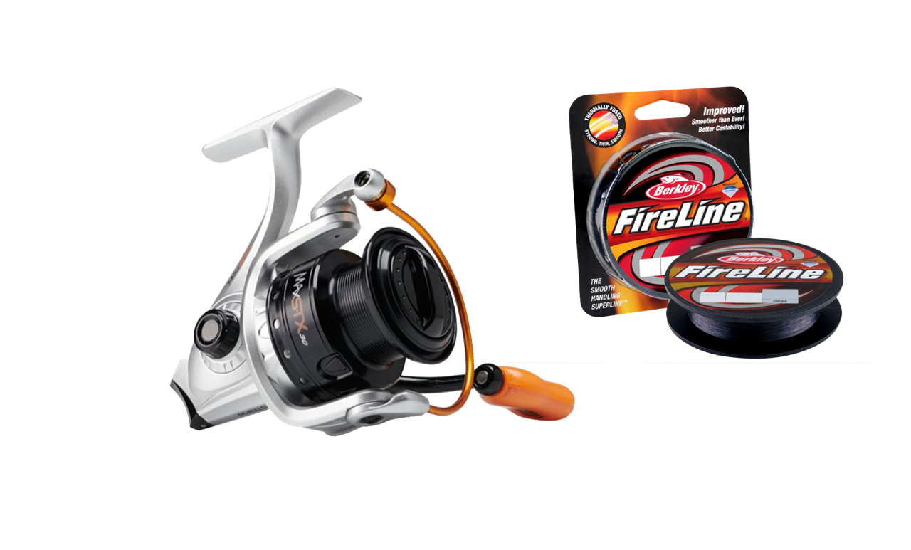 Abu Garcia Max STX, Spooled Fireline - 20, 0.15mm - Kanalgratis