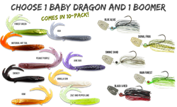 Picture of BUNDLE - 1 pack Flatnose Baby Dragon with Chatterbait