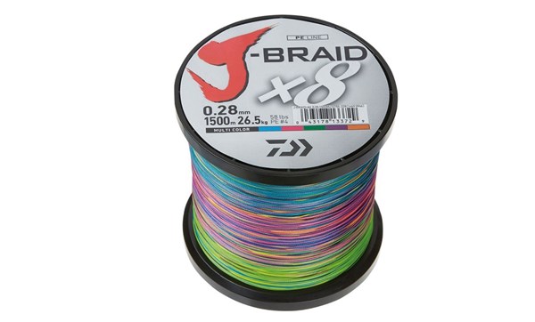 Picture of Daiwa J-Braid X8 150m Multi Color 0,10mm