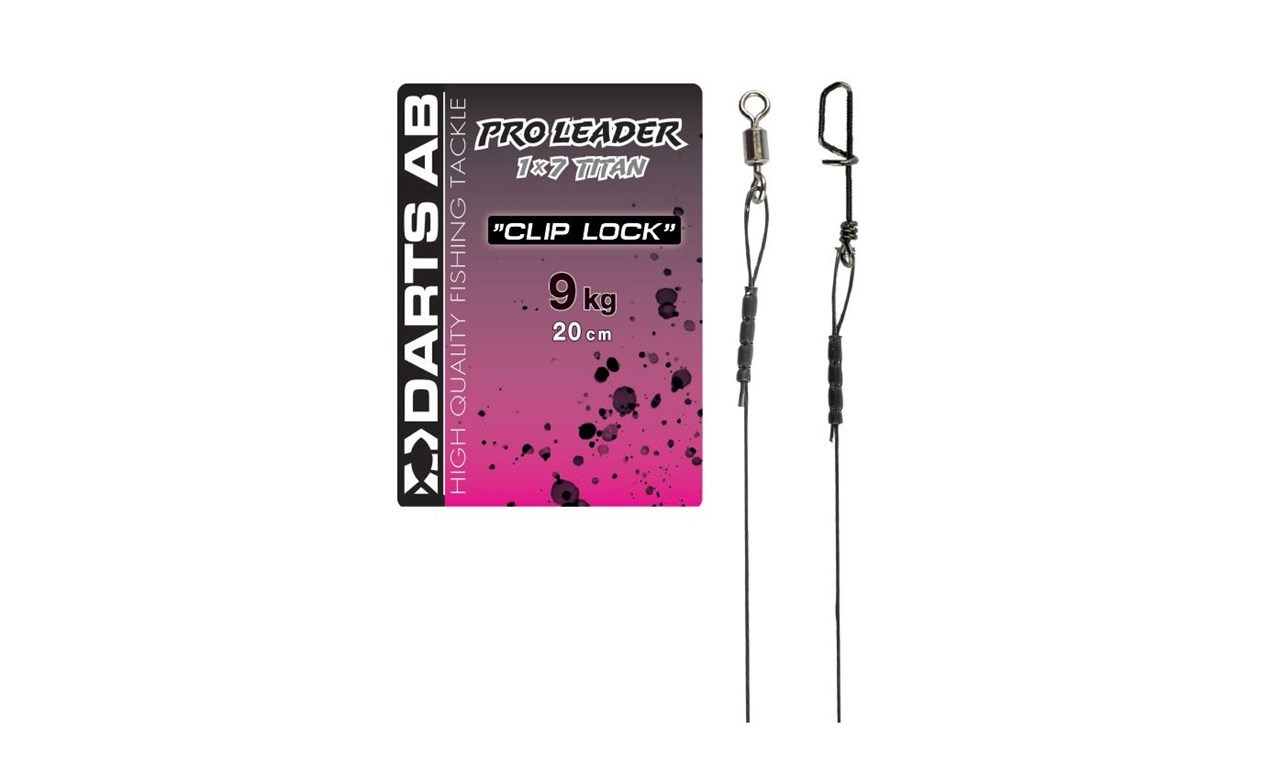 Picture of Darts Titanium Leader "Clip Lock" 9kg 20cm 2-pack