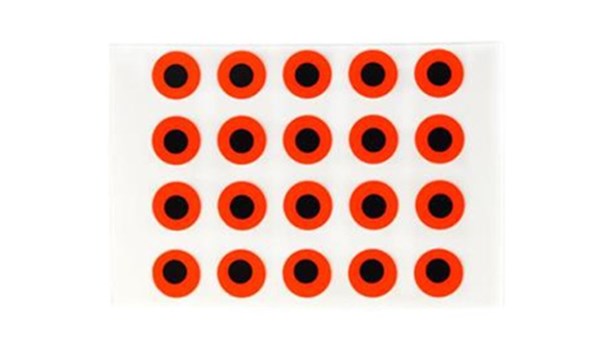 Picture of Stick-On Eyes 3,9 mm, Fluo Red