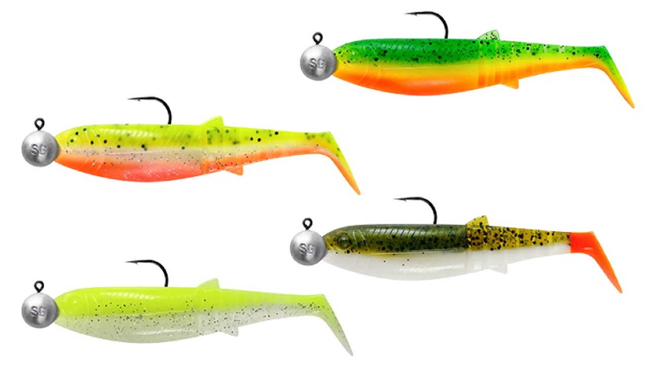 Savage Gear Cannibal Shad Darkwater Mix 4+4pcs - Kanalgratis