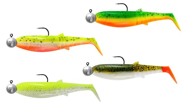 Picture of Savage Gear Cannibal Shad Darkwater Mix 4+4pcs