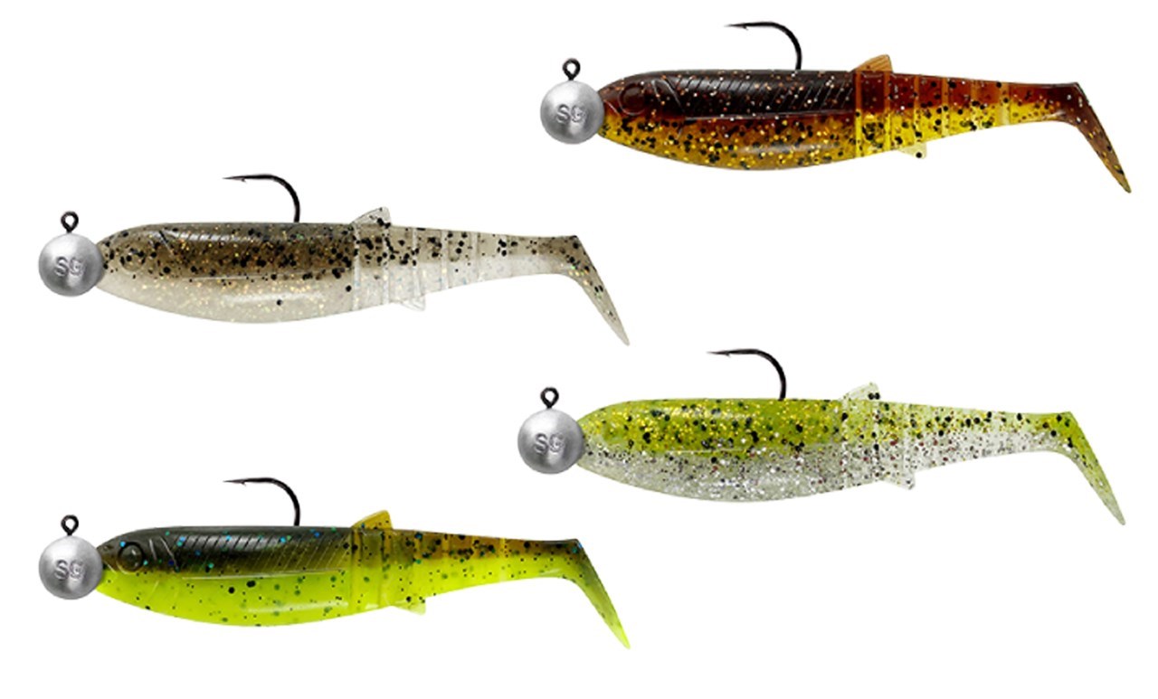 Picture of Savage Gear Cannibal Shad Clearwater Mix 4+4pcs