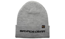 Picture of Savage Gear Fold-up Beanie Light Grey Melange
