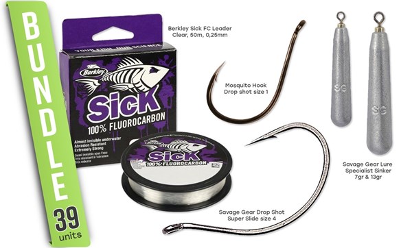 Picture of Drop Shot Fishing kit (Tie It Yourself) BUNDLE!