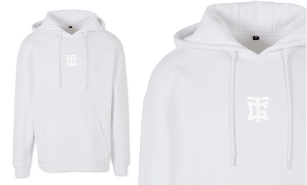 Bild på Team Galant "TG" Hoodie Vit Oversized