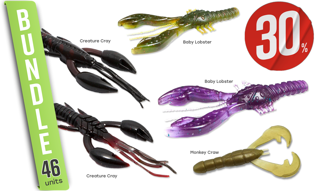 Picture of Mega Bundle Creature Baits - 46 Beten