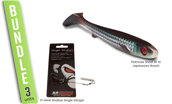 Picture of Flatnose Shad Jr 15cm Japanease Roach with Stinger