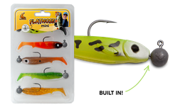 Picture of Flatnose Mini 9cm with rigged jighead 5-pack