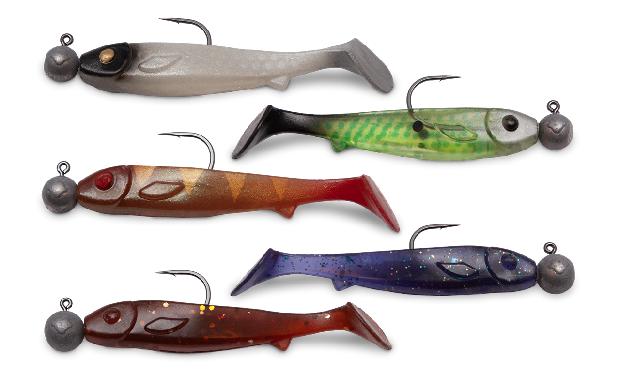 Picture of Flatnose Mini 9cm with rigged jighead 5-pack