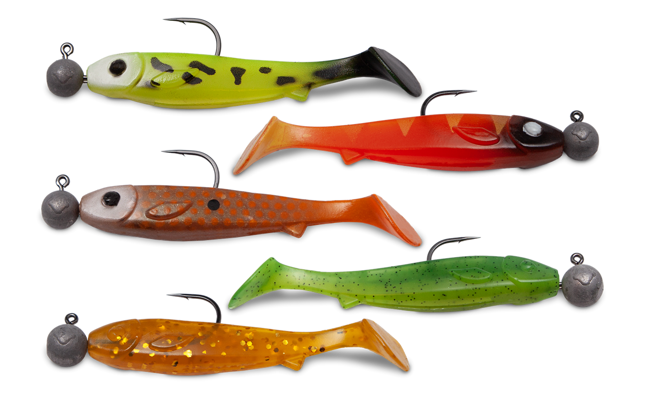 Picture of Flatnose Mini 9cm with rigged jighead 5-pack