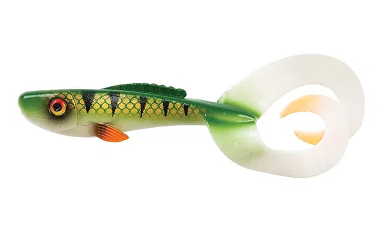 White 12\"  With Tail Extended Twin Tail Perch Grub Fat Thick Scampi Big Game Lot Vl1vvejeqfbbgkne