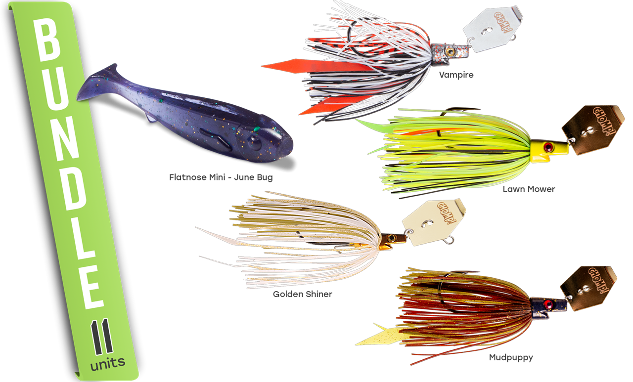Picture of Flatnose Mini med Pig Hula Chatterbait