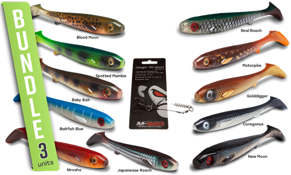 Visa detaljer för Flatnose Shad Jr 15cm med Riggar Bild på Flatnose Shad Jr 15cm med Riggar