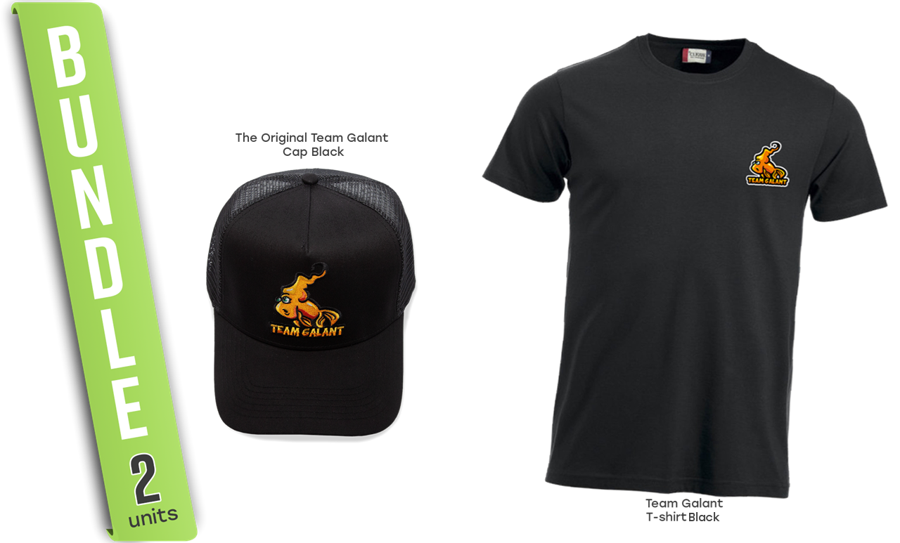 Picture of Team Galant T-shirt och Keps Svart