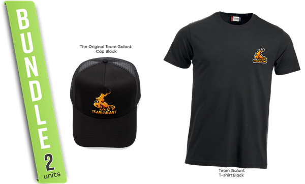Bild på Team Galant T-shirt och Keps Svart