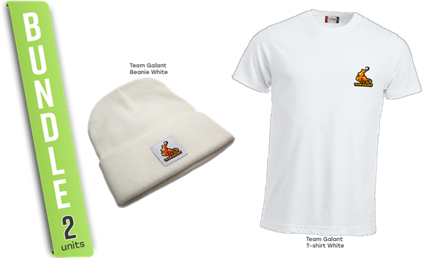 Bild på Team Galant T-shirt och Mössa Vit