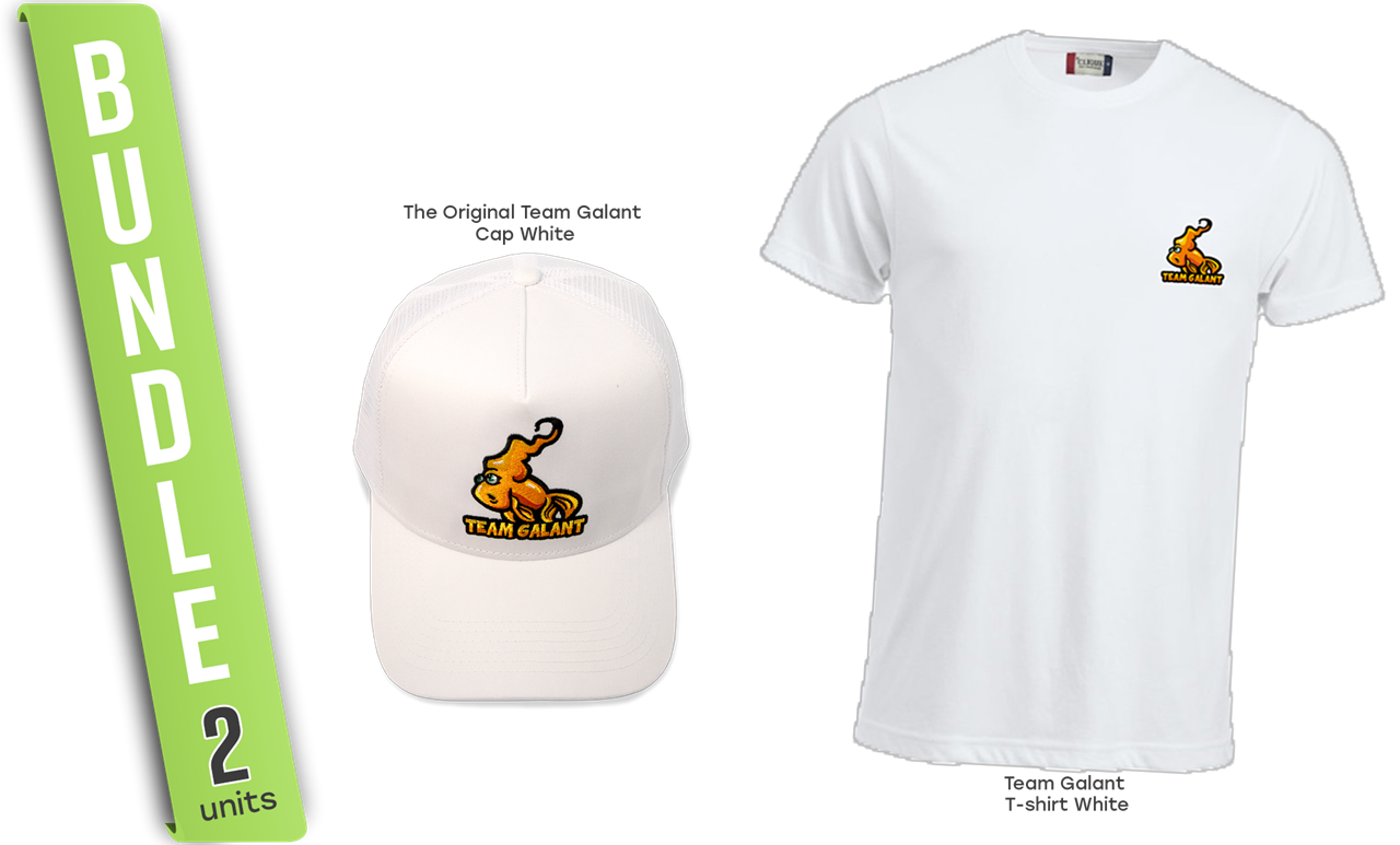 Picture of Team Galant T-shirt och Keps vit