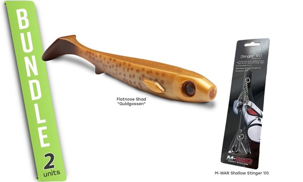 Bild på Flatnose Shad "Guldgossen" med Stinger