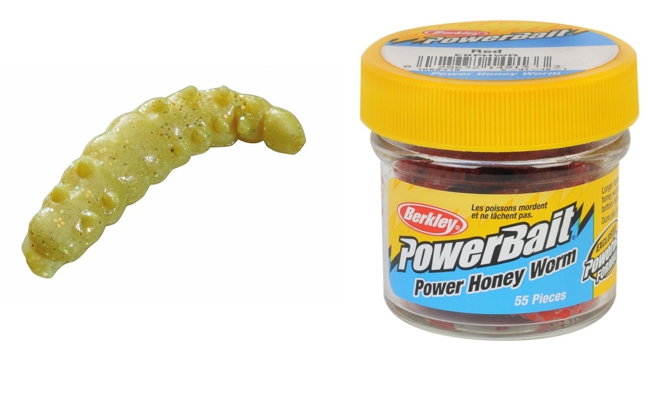 Picture of Berkley PowerBait® Honey Worms 2,5cm Yellow Scales